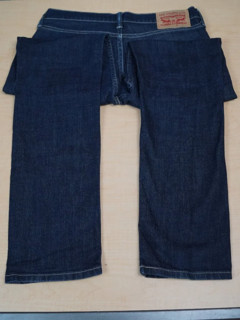 Levis 511 Jeans Slim Fit Straight Leg Dark Blue Denim Red Tab Mens 31 x 30